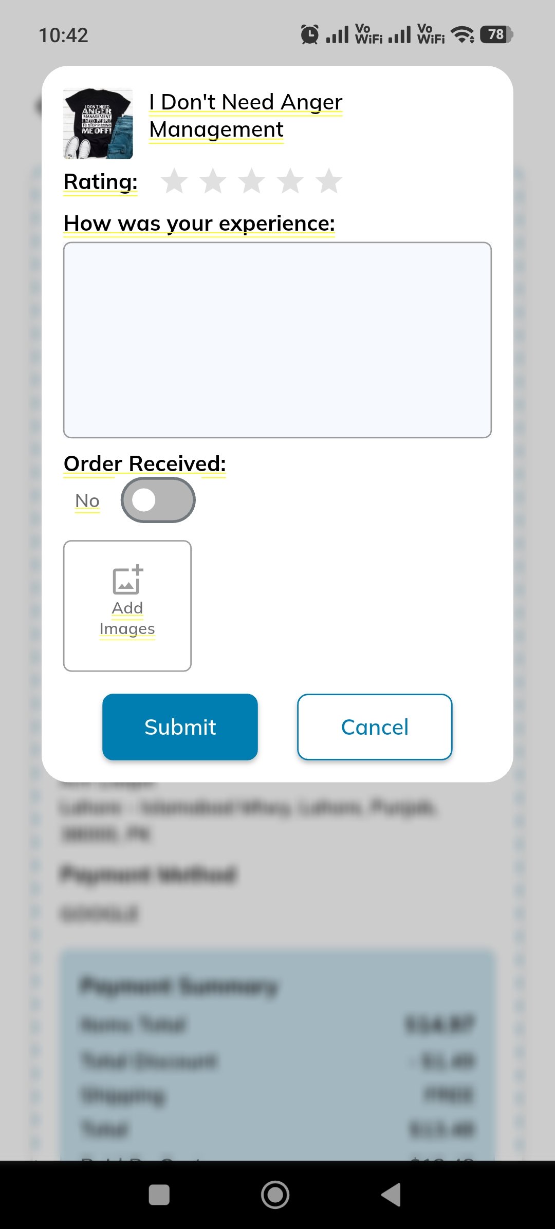 Customer Review Photo