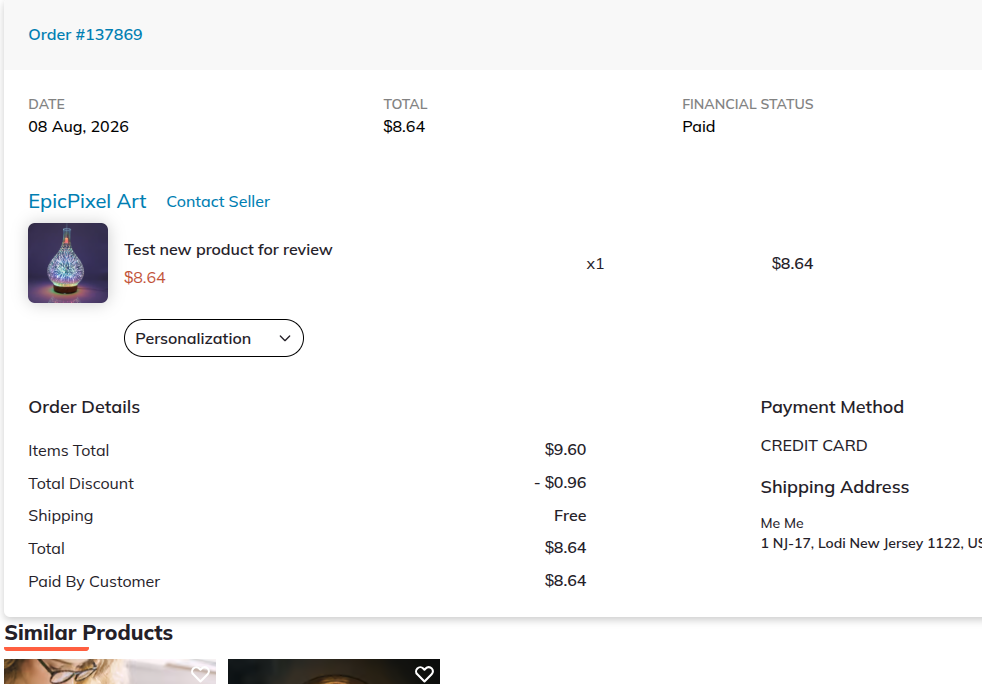 Customer Review Photo