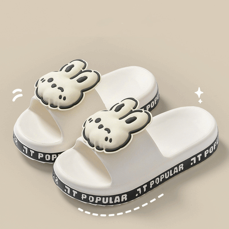 cute bunny kawaii slippers healthy hop